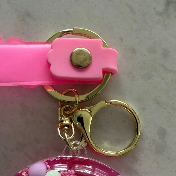 Colorful Candy Keychain/Bag Charm with Pink Strap - Picture 5 of 8